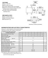 DB107S DB106S DB105S DB104S DB103S DB102S DB101S DB157S DB207S DB307S 1A/1.5A/2A/3A 400V/500V/600V/1000V Pont Redresseur