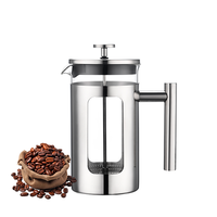 Percolateur Outil Isolé Café Thé Brasseur Pot Avec Filtre Paniers En Acier Inoxydable Presse Française Cafetière