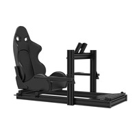 aluminium simulateur de cockpit de course siège voiture conduite simulateur de course jeu de cockpit simulateur de course