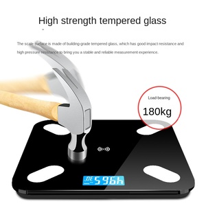 شاشة LCD زجاج مقسى 50 جم دقة من من من حيث السعة الذكية لشحن الجسم البشري مقياس الدهون مقياس الوزن - Product Image 5