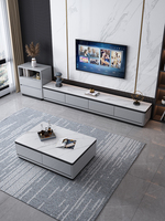 Table console TV moderne Meubles de salon Support TV de luxe Armoire TV pour chambre à coucher Meubles en bois de teck inachevé