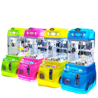 Máquina de Juego de Grúa con Garra de Camión de Bomberos Electrónica Mini Golden Hand, Simulador, 120W 110-240V, Enchufe de EE. UU. para Centros de Entretenimiento