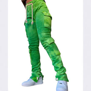 <span class=keywords><strong>Salopette</strong></span> pour <span class=keywords><strong>femme</strong></span> super élastique, velours double face imprimé, multi-poches, décoration à cordon, ample, respirante - Product Image 4