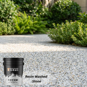 Wufushan <span class=keywords><strong>Rivestimento</strong></span> Liquido <span class=keywords><strong>in</strong></span> Resina Acrilica Effetto <span class=keywords><strong>Pietra</strong></span> Lavata per Vernice Nautica, Pavimenti, Pareti Esterne, Ecologico, Impermeabile, Ultra Resistente - Product Image 5