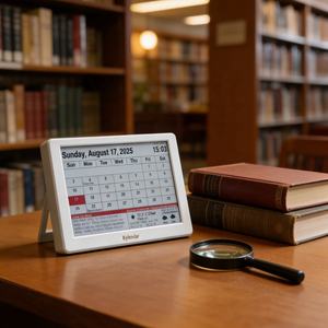 Calendrier numérique intelligent WiFi E-Paper 7 pouces, tableau <span class=keywords><strong>de</strong></span> bord numérique, synchronisation <span class=keywords><strong>Google</strong></span> Calendar, affichage rechargeable, organisateur pour la maison et le bureau - Product Image 4