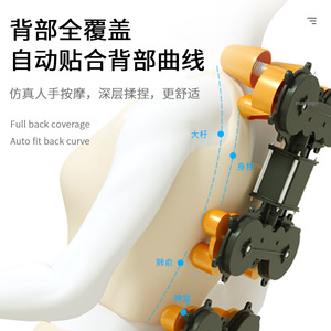 Home Massage Chair Full Body Automatic Intelligent Kneading Railless PU Leather Multi Point Massage With <b>Remote</b> <b>Control</b> - Product Image 4