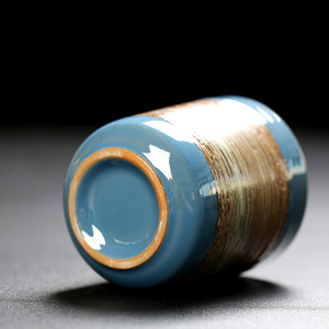 Tazas de Cerámica Hechas a Mano, Taza de Té Kung <span class=keywords><strong>Fu</strong></span>, Multi-Estilo, Retro, Esmalte de Hierro, Cerámica Rústica, Taza de Café Japonesa - Product Image 2