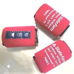 Custom Promotional State Farm Neoprene Can Magnet Stubby Cooler Beer Coozies Collapsible Can Cooler - Product Image 1