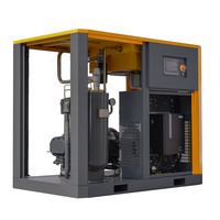 Compresseur d'air à vis rotatif à faible bruit 37 kW 5 m3/min 185 CFM 50 ch 173-240 CFM avec sécheur d'air, réservoir de 2000 L, moteur IP55, VFD, refroidissement par air