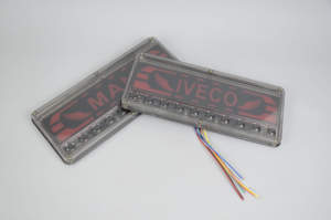 33 см светодиодный задний фонарь для грузовиков, <span class=keywords><strong>12</strong></span>В/24В, водонепроницаемый, для тяжелых грузовиков и прицепов, дизайн с логотипом Iveco - Product Image 6