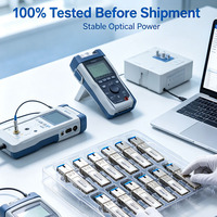 Terminal de ligne optique GPON neuf, pack de transceivers SFP C++++ (10 unités), plateau antistatique, module universel SC 20 kilomètres