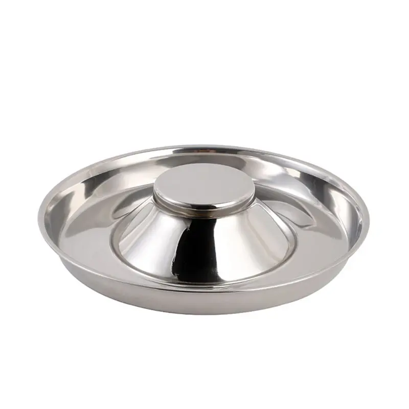 Eco Friendly Grande Metal Dog Bowl Pratos Aço Inoxidável Pet Alimentador Lento Alimentador Personalizado Dog Bowl