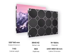 จอแสดงผล LED แบบติดตั้งภายในอาคาร ความละเอียดสูง 4K สีสันสดใส ขนาด 640*480 มม. ผลิตจากอะลูมิเนียมหล่อขึ้นรูป พร้อมหน้าจอแสดงผลวิดีโอ LED P1.25 - Product Image 1