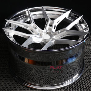 ล้อฟอร์จแบบกำหนดเอง 6061-T6 2/3 ชิ้น สีเงินขัดเงา ขอบลึก ลาย Y สำหรับ Huracan Performante - Product Image 5