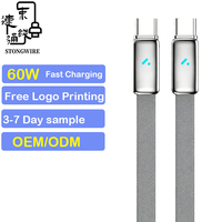 Cable de Carga Rápida USB-C con Carcasa de Aleación de Zinc, 5A 60W-240W PD 3.1, Conductor de Cobre Puro, Revestimiento de Silicona para Computadora y Escáner de Código de Barras