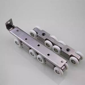 Roulettes <span class=keywords><strong>de</strong></span> porte coulissante à suspension supérieure en acier inoxydable pour portes en bois, roulettes <span class=keywords><strong>de</strong></span> <span class=keywords><strong>portail</strong></span> <span class=keywords><strong>coulissant</strong></span> robustes en acier inoxydable pour <span class=keywords><strong>rail</strong></span> <span class=keywords><strong>de</strong></span> suspension - Product Image 4