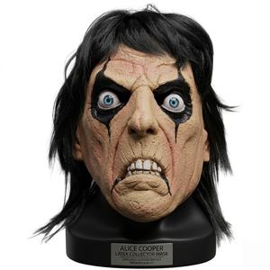 <span class=keywords><strong>Masque</strong></span> en latex réaliste de rock star, <span class=keywords><strong>masque</strong></span> intégral amusant et original, cheveux noirs, accessoires de fête <span class=keywords><strong>pour</strong></span> Halloween, Pâques, cosplay - Product Image 1