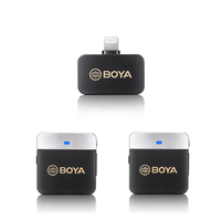 Microfono Lavalier Wireless BOYA BY-M1V6 con Cancellazione Attiva del Rumore (ANC) 2.4Ghz per Telefono e Fotocamera, Ideale per Vlogging e Creatori di Contenuti