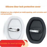 Patch anti-collision en silicone de style dessin animé, coussin amortisseur de choc pour serrure de porte de voiture, couverture protectrice épaisse, boucle décorative Rf