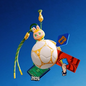 Auténtico POPMART Labubu the MONSTERS SERIES, Mini Bolsa con Forma de Balón de Fútbol, Caja Sorpresa, Juguete de Peluche Coleccionable, Lindo y Moderno, Regalos - Product Image 4