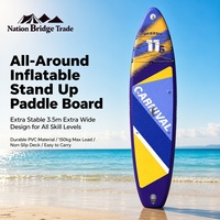 Planche à pagaie double pliable ultra-large en PVC 350*84 avec sac pour usage personnel domestique