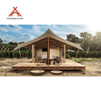 Tente de glamping de luxe Kawagebo Kamp (KK) pour 1-2 personnes, en toile PVDF imperméable, style safari africain, pour hébergement en plein air