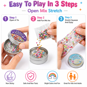 Jouet Fidget Slime Transparent Apaisant pour Enfants, 12 Couleurs, Marque Privée, Échantillon pour Distributeur Automatique, Capsule, Cadeau de Fête - Product Image 3