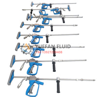 Pistolet de pulvérisation à eau haute pression 20K, lance de pulvérisation à double déclencheur, style épaule, pour déblaiement