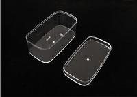 Boîte d'emballage en plastique transparent PS recyclable OEM pour les collations