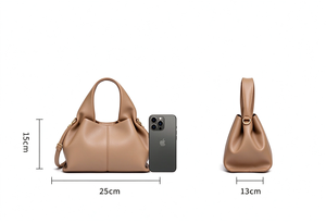 Bolso de Hombro de Cuero Chic para Mujer, Plegable, Impermeable, con Correa Extraíble, Estilo Dumpling Cloud, Nueva Tendencia 2025 - Product Image 5