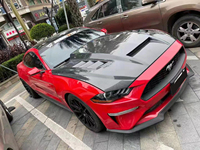 TF Style nouveau capot moteur en Fiber de carbone pour Ford Mustang S550.2 EcoBoost Mach1 GT 2018-2023 modèle années
