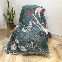 Vente en gros de couvre-lit multifonctionnel vintage personnalisé couverture de canapé-lit canapé de voyage couverture de tapisserie tissée en jacquard