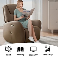 Fauteuil de Relaxation Zéro Gravité Luxe Moderne, Canapé Extensible en Cuir sans Bois pour Salon avec Fonction Inclinable