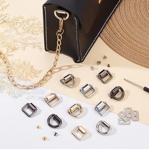 WADORN Pack de fermoirs de suspension pour sacs, anneaux en D multi-tailles, boucles métalliques avec vis, connecteurs de sangle de sac, quincaillerie pour sacs - Product Image 3