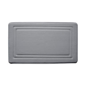 Alfombra de baño rectangular de algodón de alta densidad, gruesa, de color sólido, absorbente y antideslizante para baño, inodoro y entrada. - Product Image 5