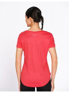 Camiseta Deportiva Roja de Poliéster para Mujer, Marca Munns & Mars, Cuello Redondo, Corte Holgado y Relajado, Ideal para Gimnasio, Entrenamiento, Running y Yoga - Product Image 2