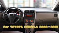 Unit Kepala Carplay 2DIN harga gudang untuk Toyota Corolla 2008-2010 klasik 12.3/10.25 inci dudukan bingkai Audio Radio mobil