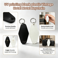 Porte-clés en plastique imprimé UV personnalisé – Kits de bienvenue pour personnel d'hôtel et invités – Marquage d'entreprise – Direct Usine – Accessoire clé classique