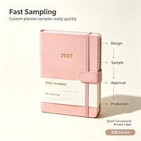 Tagebuch-Druck PU-Leder Büro-Notizbuch Hardcover-Journal Planer mit Rückstichbindung und Anpassbarem Logo