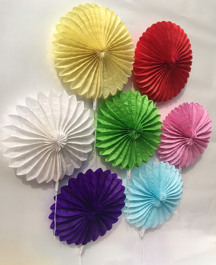 100 Éventails En Papier Mariage - Couleurs Assorties Pour Décoration Fête Et Cadeaux Invités