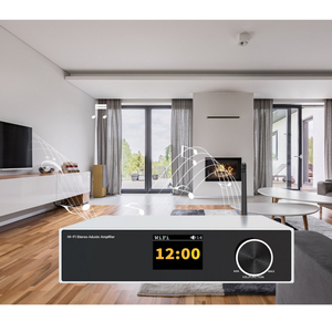 Amplificador Estéreo Inalámbrico de 100W con WiFi 2.4G y 5G, 5.4 AirPlay, DLNA, <span class=keywords><strong>Qplay</strong></span> para Altavoces de Estantería - Product Image 6