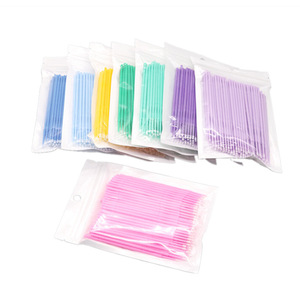 Disposable <b>Micro</b> Brush Eyelash <b>Extension</b> Applicator Microfiber Head Lash Tool - Product Image 1
