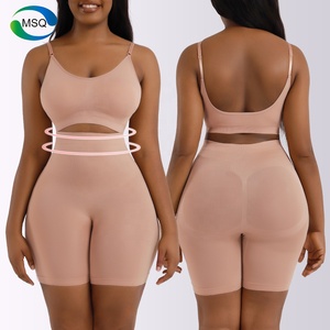 Custom Bodysuit Underwear High Elastic Fitness Sets Slimming Seamless Tummy Control Body Shaper Plus Size Shapewear for Women