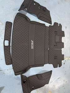 2011-2020 para Toyota Land Cruiser <span class=keywords><strong>Prado</strong></span>, alfombrillas de cuero para coche, forro de carga J150, Kits de alfombrillas hechas de Material de látex duradero - Product Image 1