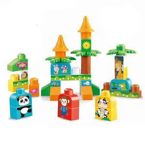 Ensemble <span class=keywords><strong>de</strong></span> blocs <span class=keywords><strong>de</strong></span> <span class=keywords><strong>construction</strong></span> <span class=keywords><strong>de</strong></span> grande taille, animaux <span class=keywords><strong>de</strong></span> la jungle et du zoo, briques à grandes particules, jouet <span class=keywords><strong>de</strong></span> <span class=keywords><strong>construction</strong></span> éducatif DIY pour les tout-petits et les enfants - Product Image 4