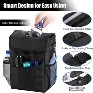 <span class=keywords><strong>RTS</strong></span> Organisateur de voiture de 2.3 gallons avec couvercle étanche, poches de rangement pliables pour poubelle automatique Organisateur de poubelle de voiture - Product Image 4