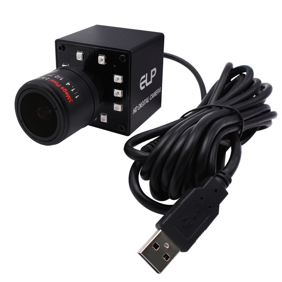 ELP Night Vision Color Global Shutter USB Webcam - 1080P 90fps
