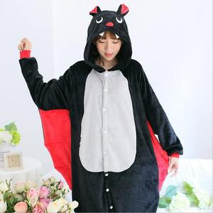 Combinaison en polaire unisexe pour enfants, <span class=keywords><strong>pyjama</strong></span> d'hiver, vêtements de nuit, col doux, capuche, costume d'animal pour adulte, logo sur le devant pour femmes - Product Image 5