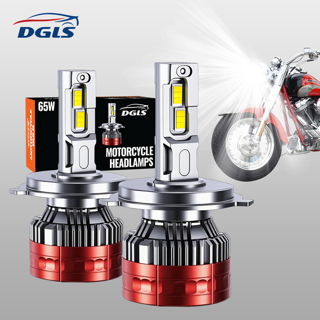 DGLS R15 65W AC/DC 12V 6500K LED BEADS 650OLM WHITE LED Two-wheeled Motorcycles and Three-wheeled Motorcycles Headlight
