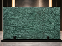 Dalle de marbre vert indien Verde Imperdiale du Guatemala pour meuble-lavabo de salle de bain, comptoir de cuisine, mur décoratif et crédence.